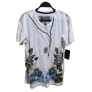 True Love False Idols Adult Size M White Hail Mary Graphic Print T-Shirt NWT
